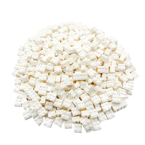 Lego City Classic Basic Bausteine 2x2 Noppen - 30 Stück | Weiße Steine für endlose Bauabenteuer | Perfekt zum Ergänzen, Erweitern & Kreativsein von LEGO