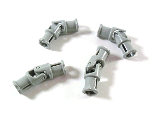 4 Stück LEGO TECHNIC "Kardan-Gelenk 3L" in Neu-Hellgrau. von LEGO