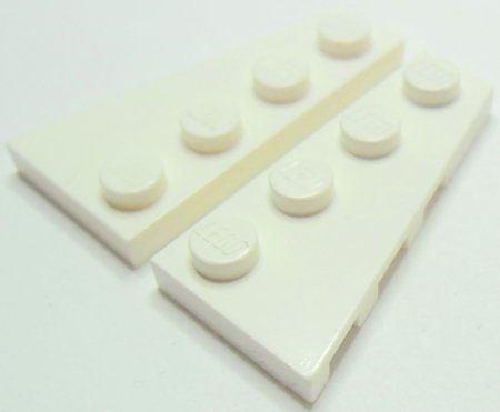 LEGO Bricks Bügelbrett, 5 Paar, 4 x 2 Drehpunkte, Weiß von LEGO