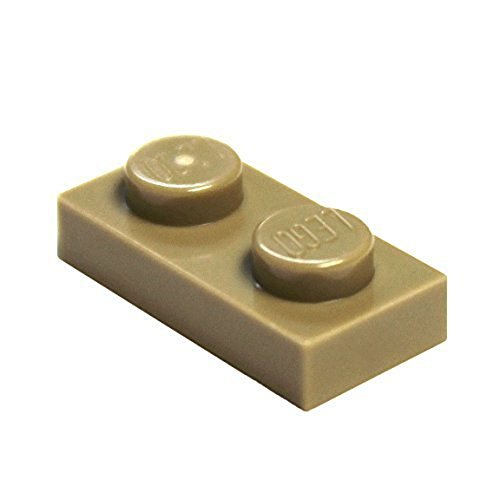 LEGO 50 Platte 1x2 Dunkle Tan von LEGO