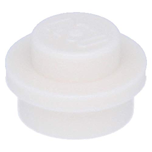50 x LEGO® Platte, Rund 1 x 1 gerade Seite Weiß von LEGO