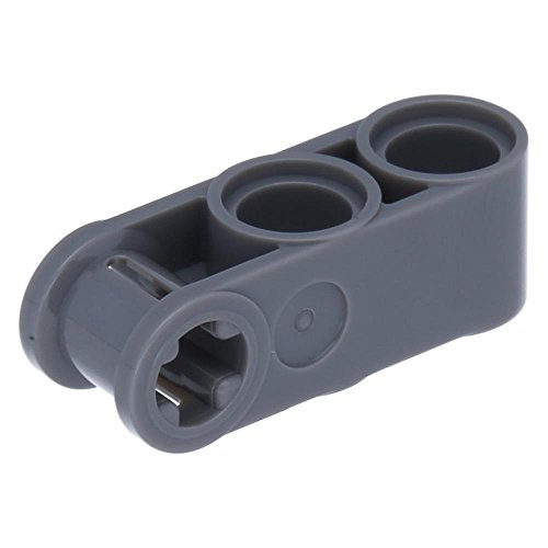 50 x LEGO® Technik, Achs- und Pin Verbinder senkrecht 3L mit Dunkelgrau von LEGO