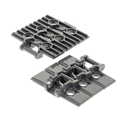 6 x Lego Technic Kettenglied Glieder Kette dunkel grau groß Panzer breit link chain 42006 8043 8275 57518 von LEGO