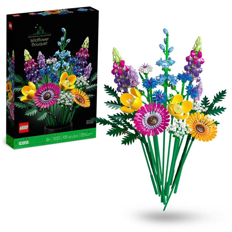 Bausatz Lego Icons 10313 Wildblumenstrauß 939 Teile von Lego