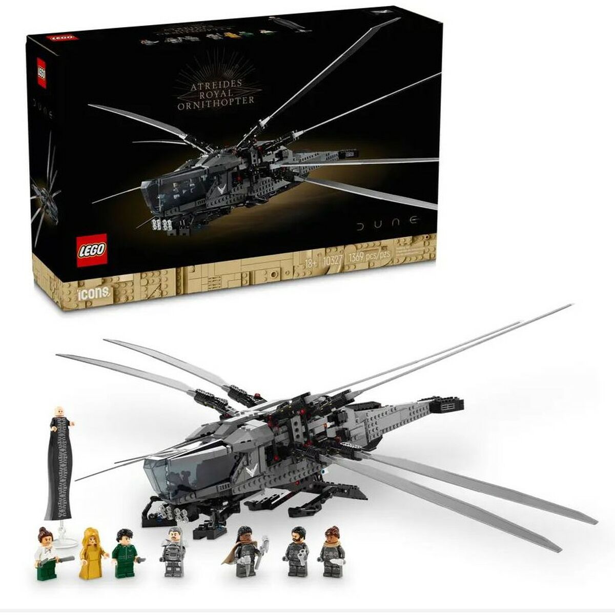 Construction set Lego 10327 Icons Dune: Atreides Royal Ornithopter Multicolour 1369 Pieces von Lego