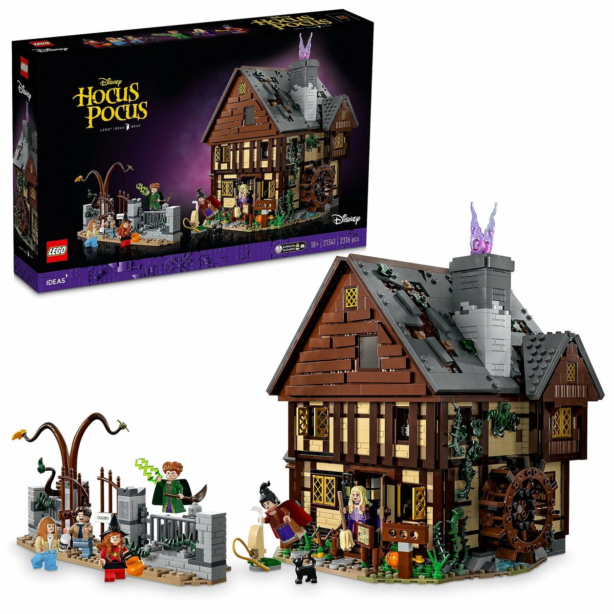 Construction set Lego Disney Hocus Pocus - Sanderson Sisters' Cottage 21341 2316 Pieces von Lego