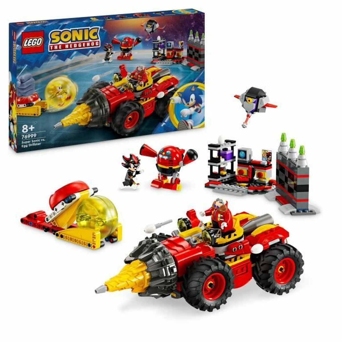 Construction set Lego Sonic the Hedgehog 76999 Super Sonic vs. Egg Drillster 590 Pieces von Lego