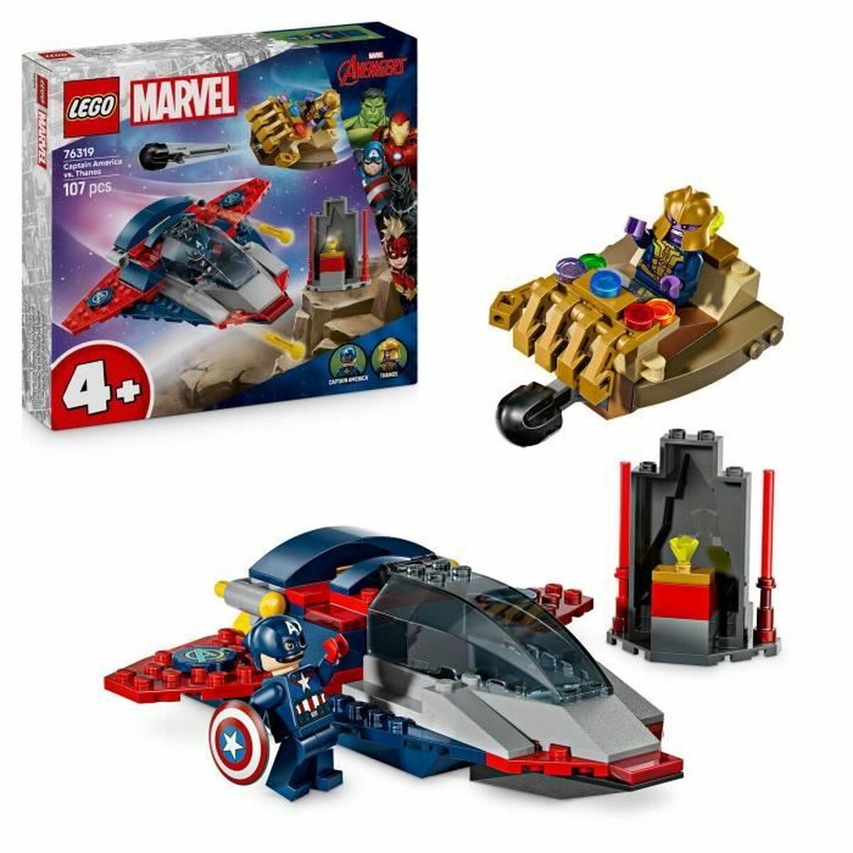 Konstruktionsspiel Lego 76319 Captain America VS Thanos 107 Stücke von Lego