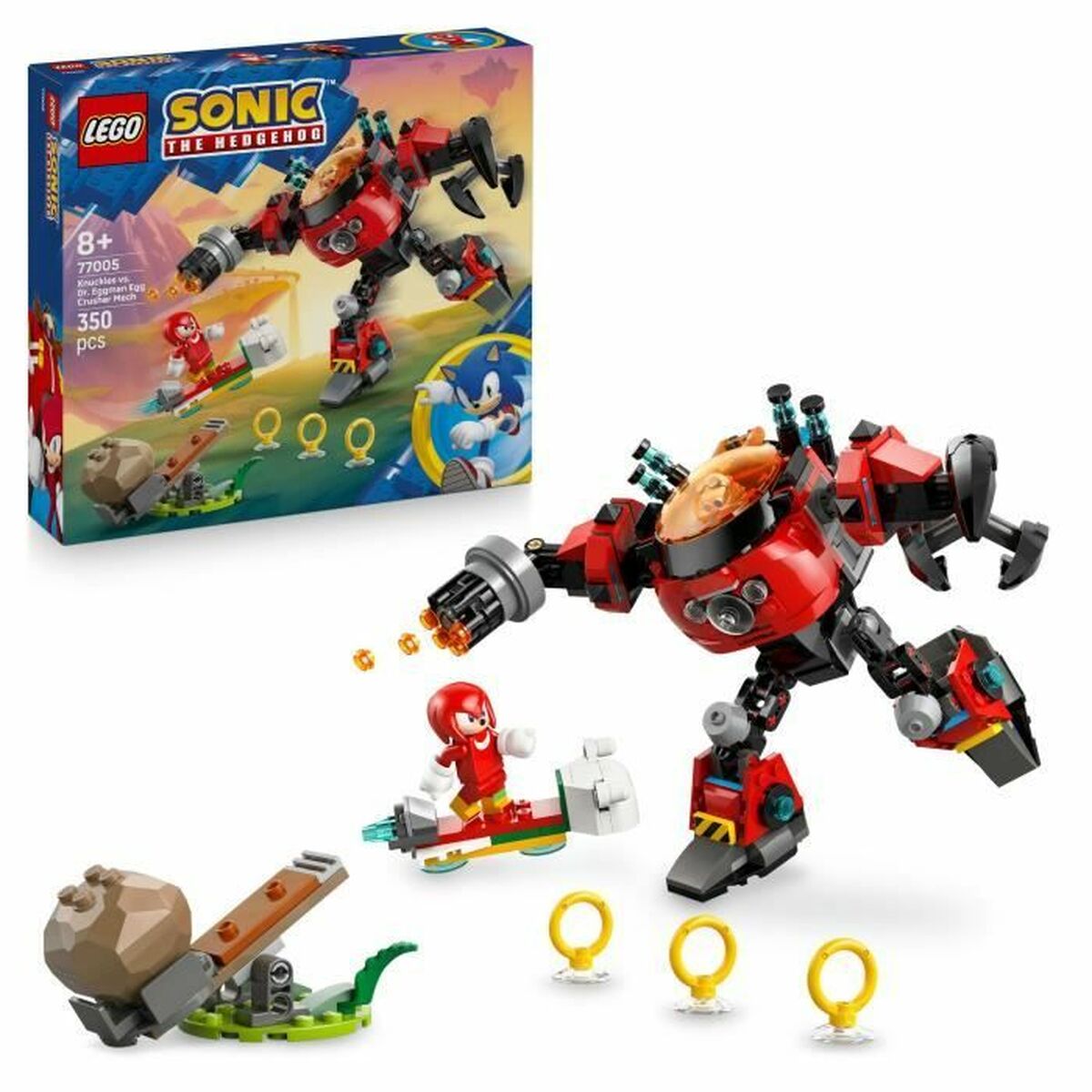 Konstruktionsspiel Lego 77005 Sonic Knuckles VS Dr. Eggman Egg Crusher Mech 350 Stücke Konstruktionsspiel Lego 77005 Sonic Knuckles VS Dr. Eggman Egg Crusher Mech 350 Stücke von Lego
