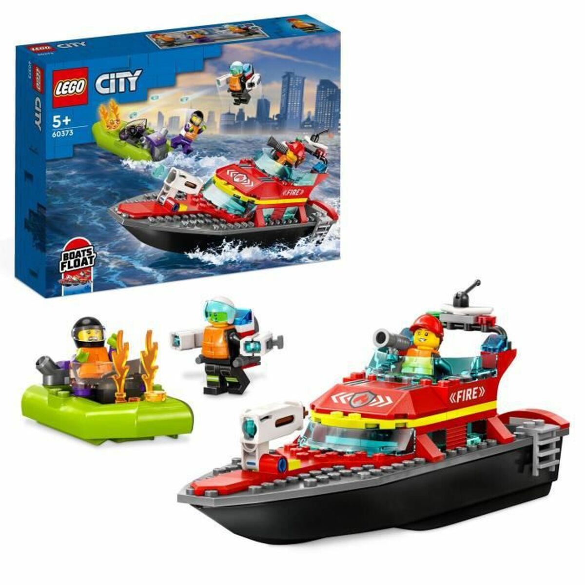 Konstruktionsspiel Lego City 60373 The firefighters' rescue boat Bunt 144 Stücke Konstruktionsspiel Lego City 60373 The firefighters' rescue boat Bunt 144 Stücke von Lego