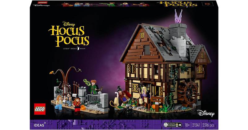 LEGO® Ideas 21341 Disney Hocus Pocus: Das Hexenhaus der Sanderson-Schwestern von Lego