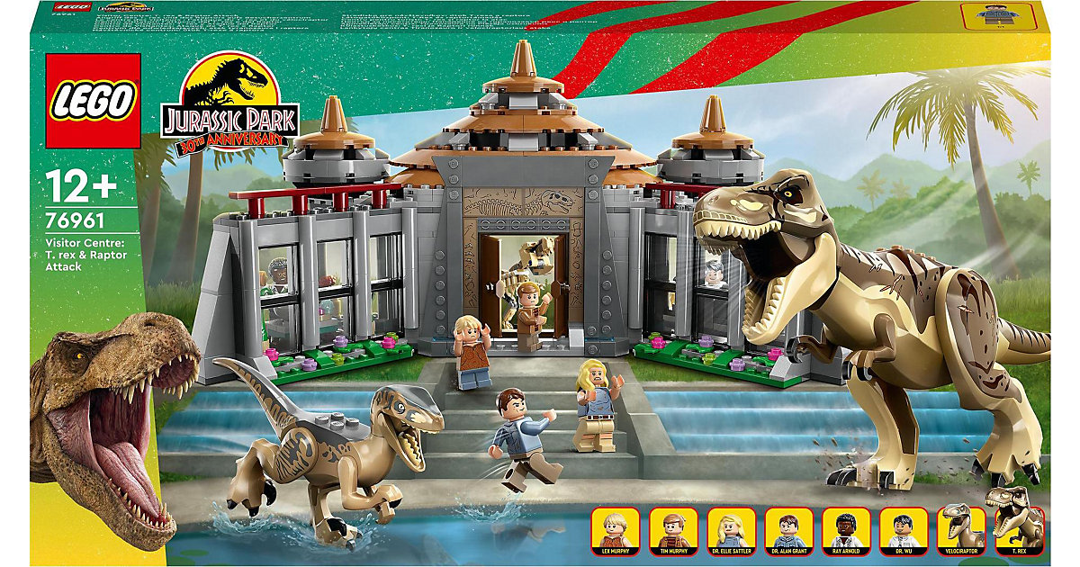 LEGO® Jurassic World 76961 Angriff des T. rex und des Raptors aufs Besucherzentrum von Lego