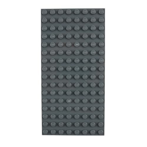 Lego® City Classic Basic 8x16 Bauplatte Dunkelgrau – 2 Stück | Robuste Bauplatten für kreative Projekte & Modellbau | Ideal für Lego® Sets und Erweiterungen von LEGO