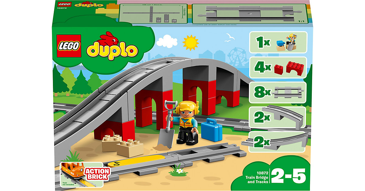 LEGO® DUPLO 10872 Eisenbahnbrücke und Schienen von Lego