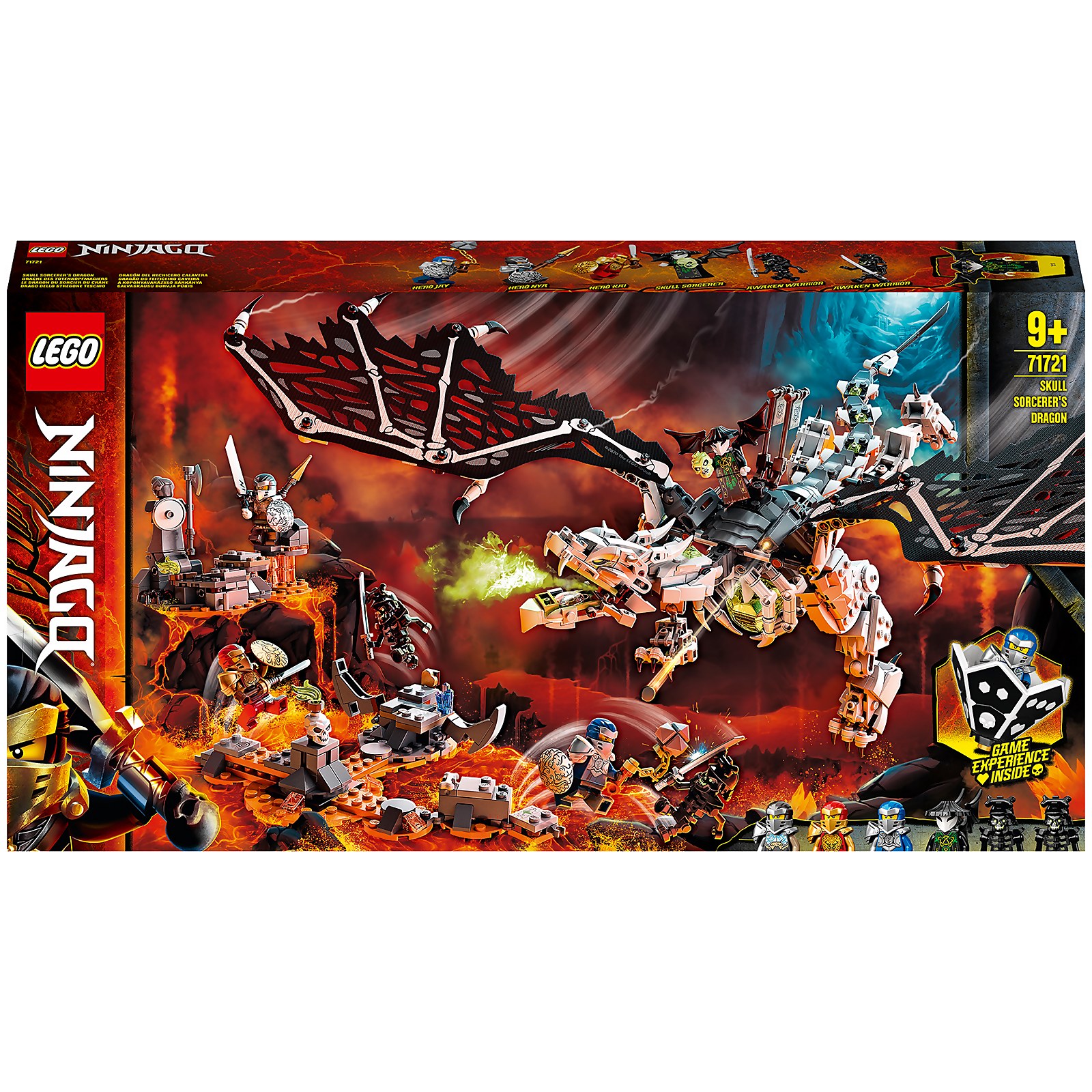 LEGO 71721 NINJAGO Drache des Totenkopfmagiers, 2-in-1 Bauset und Brettspiel mit Skelett-Rittern Minifiguren LEGO 71721 NINJAGO Drache des Totenkopfmagiers, 2-in-1 Bauset und Brettspiel mit Skelett-Rittern Minifiguren von Lego