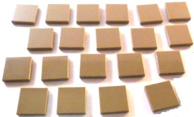 LEGO CITY - 20 Dunkelbeige Fliesen Mit 2x2 Noppen - Kacheln - Glatte Platten LEGO CITY - 20 Dunkelbeige Fliesen Mit 2x2 Noppen - Kacheln - Glatte Platten von LEGO