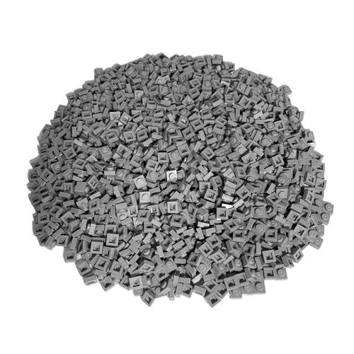 Lego City Classic Basic – 50 Platten 1x1 Noppen im neuen Hellgrau (3024) | Vielseitige Bausteine für kreative Bauprojekte & fantasievolle Konstruktionen von LEGO