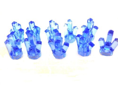 LEGO City - 10 Power Miners Kristalle im seltenen transparent mittelblau von LEGO