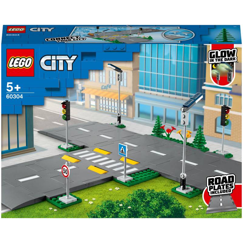 LEGO City: Straßenkreuzung mit Ampeln, im Dunkeln leuchtende Steine (60304) von Lego
