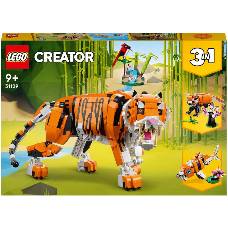 LEGO Creator: 3in1 Majestätischer Tiger, Tierfiguren-Set für Kinder (31129) von Lego