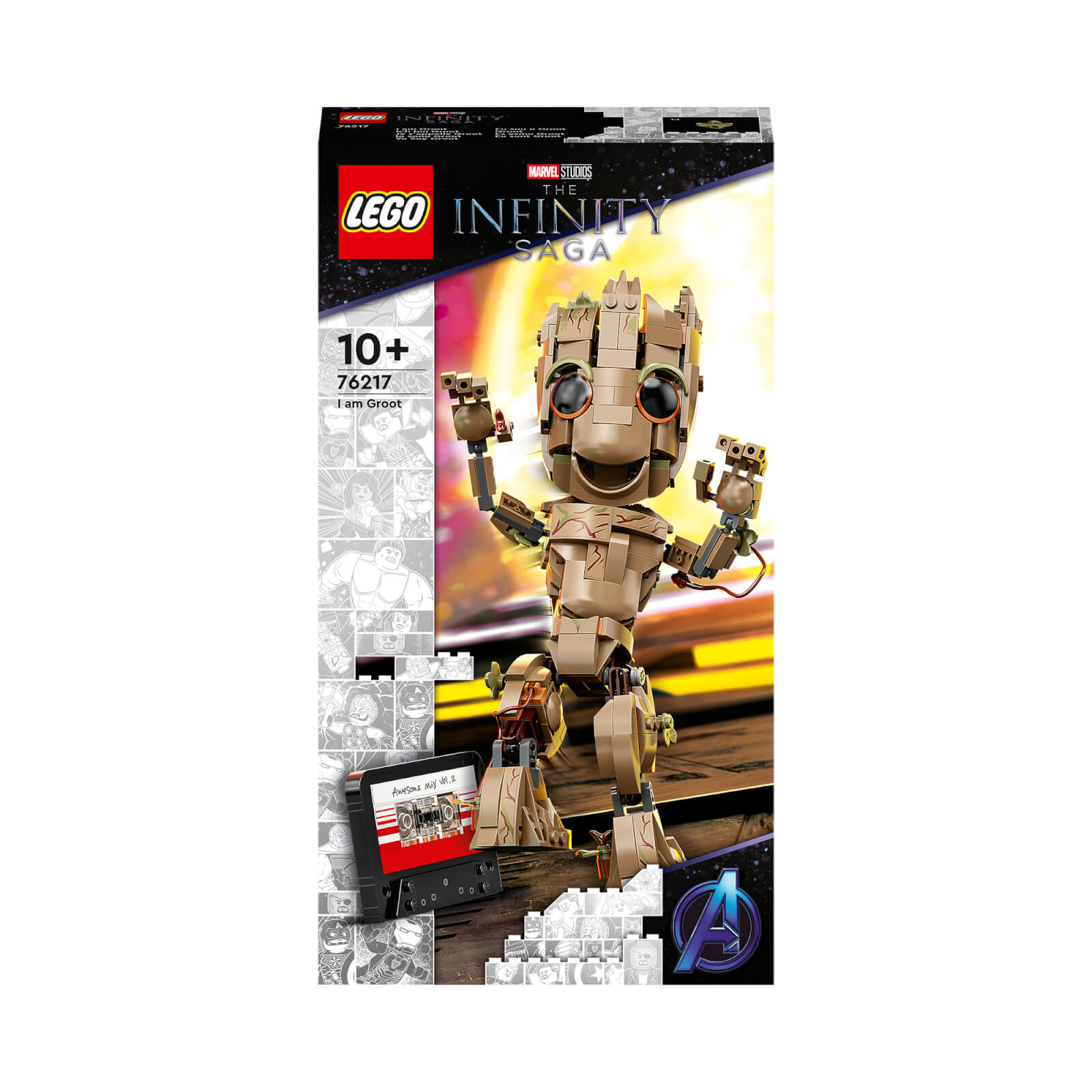 LEGO Marvel Ich bin Groot, Baby Groot-Figur, Spielzeug zum Bauen (76217) von Lego