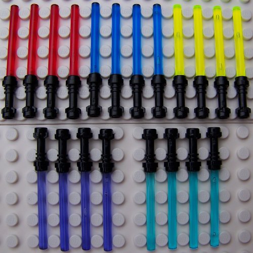 LEGO Star Wars Laserschwert mit schwarzem Griff (20 Stück, 5 Farben) LEGO Star Wars Laserschwert mit schwarzem Griff (20 Stück, 5 Farben) von LEGO
