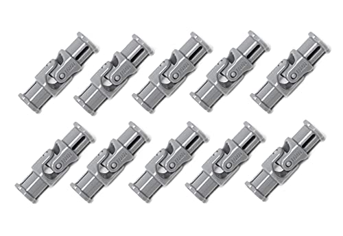 LEGO Technic - 10 kleine Kardangelenke (3 Zapfen), hellgrau, 61903 von LEGO