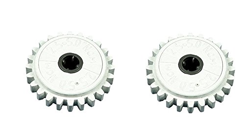 LEGO Technic - 2 Zahnräder 24 Zähne mit Rutschkupplung in Weiss. von LEGO