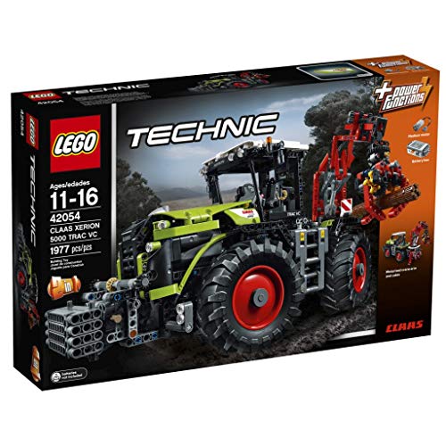 Lego Technic 42054 - Claas Xerion 5000 TRAC VC - Realistischer Traktor mit Power Functions und Drehbarem Führerhaus - Landwirtschaftliches Modell-Bauset (1977 Teile) von LEGO