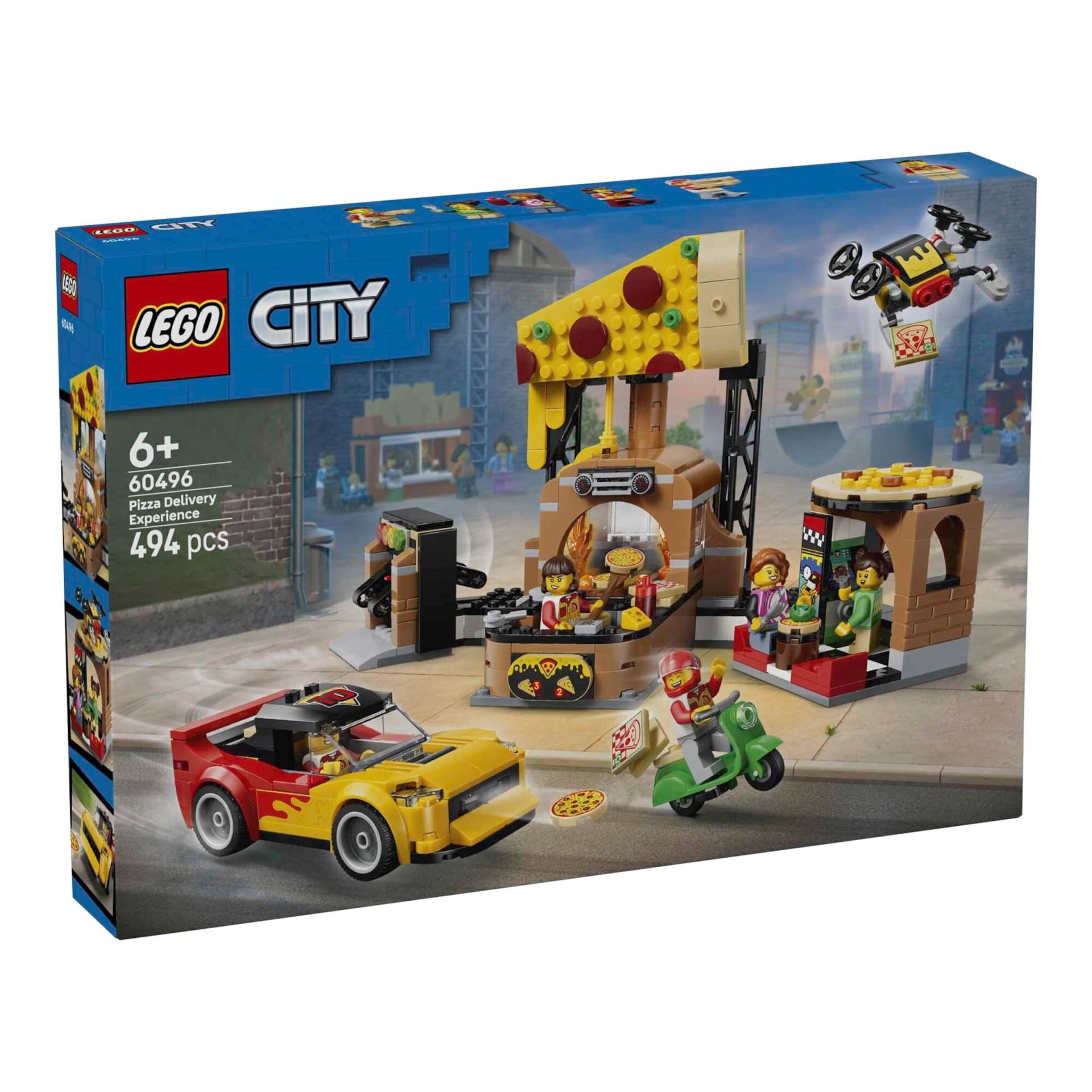 Lego® City 60496 Pizza-Liefererlebnis mit Fahrzeugen von Lego