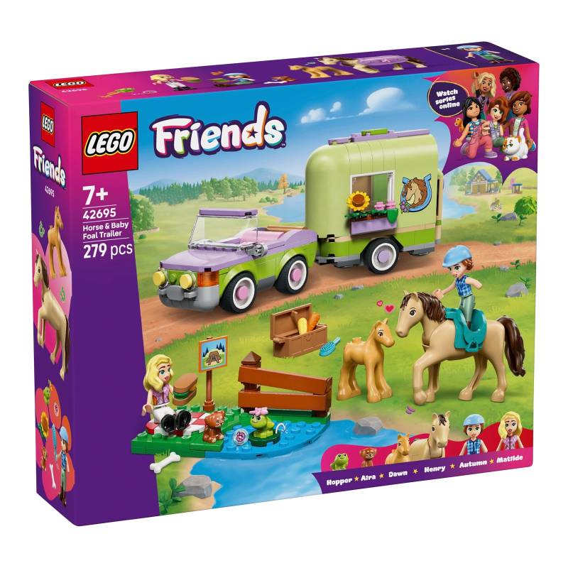 Lego® Friends 42695 Pferd und Fohlen mit Pferdeanhänger von Lego