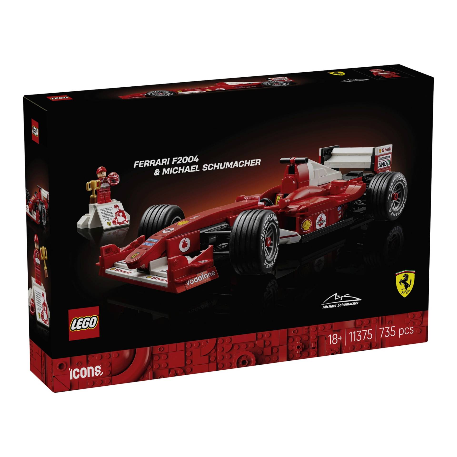 Lego® Icons 11375 Ferrari F2004 und Michael Schumacher von Lego