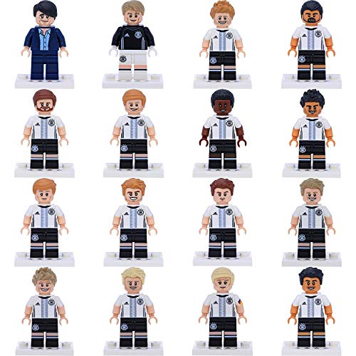 Lego® 71014 Fussball Minifiguren - DFB Die Mannschaft 2016 - Kompletter Lego® Figuren Satz Set mit 16 verschiedenen Figuren der Deutschen Fußballnationalmannschaft - Ideal für Sammler von LEGO