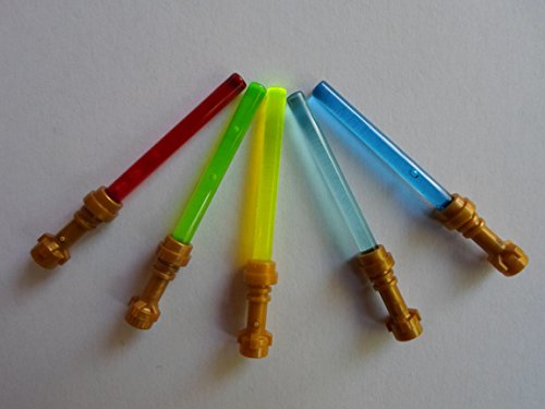 Lego Star Wars 5 Laserschwerter mit Goldgriff von LEGO
