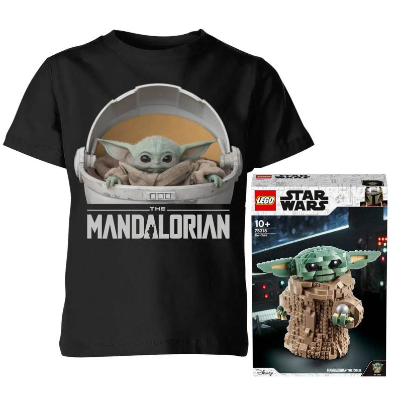 Official LEGO Star Wars: The Mandalorian The Child Building Set (75318) Kids T-Shirt Bundle - 9-10 Jahre von Original Hero