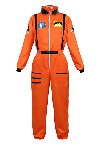 Famajia Astronauten-Kostüm für Damen - Orange - Medium Famajia Astronauten-Kostüm für Damen - Orange - Medium von Lehauya