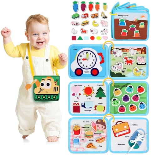 Lehoo Castle Busy Board Montessori Spielzeug ab 1 2 3 Jahre, Activity Board Motorikspielzeug, 12 in 1 Busy Quiet Book, Geschenk Junge Mädchen, Baby Lernspielzeug Motorikbrett für Reise Auto Flugzeug Lehoo Castle Busy Board Montessori Spielzeug ab 1 2 3 Jahre, Activity Board Motorikspielzeug, 12 in 1 Busy Quiet Book, Geschenk Junge Mädchen, Baby Lernspielzeug Motorikbrett für Reise Auto Flugzeug von Lehoo Castle