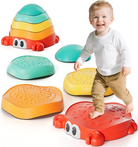 Lehoo Castle Balanciersteine für Kinder, Rutschfeste Stapelsteine Balanciersteine Set, Stepping Stones, Outdoor Spielzeug ab 2 Jahre, Gartenspielzeug Kinder Lehoo Castle Balanciersteine für Kinder, Rutschfeste Stapelsteine Balanciersteine Set, Stepping Stones, Outdoor Spielzeug ab 2 Jahre, Gartenspielzeug Kinder von Lehoo Castle