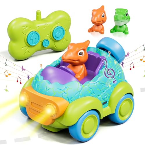 Lehoo Castle Ferngesteuertes Auto ab 3 Jahre, Wiederaufladbar Dinosaurier Spielzeug, Auto Ferngesteuert, Spielzeug ab 2 Jahre, Geschenk Junge 3 Jahre von Lehoo Castle