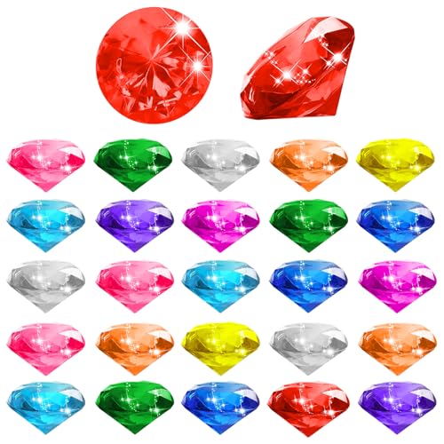 Leikedun 10 Stück 40mm Kinder Diamant Edelsteine Set Piraten Schatzsuche Spielzeug Geschenk zu Geburtstags Weihnachts Hochzeit Deko Bunt Acryl Große Transparent Kristall Pool Spielzeuge (Diamant, 10) Leikedun 10 Stück 40mm Kinder Diamant Edelsteine Set Piraten Schatzsuche Spielzeug Geschenk zu Geburtstags Weihnachts Hochzeit Deko Bunt Acryl Große Transparent Kristall Pool Spielzeuge (Diamant, 10) von Leikedun