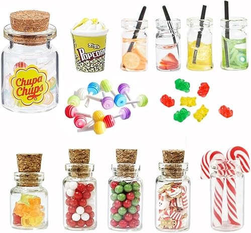 Miniatur Essen und Trinken, Miniatur Puppenhaus Zubehör Wichtel Zubehör Küche, 1:12 Miniatur Lebensmittel Set Mini Food Miniatur Deko Weihnachten Miniatur Essen und Trinken, Miniatur Puppenhaus Zubehör Wichtel Zubehör Küche, 1:12 Miniatur Lebensmittel Set Mini Food Miniatur Deko Weihnachten von Leikedun