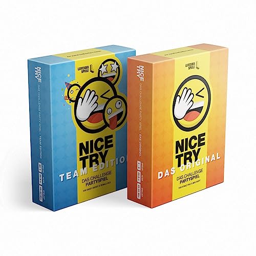 Leipziger Spiele Nice Try - Das Challenge Partyspiel, Set aus Original und Team Edition Leipziger Spiele Nice Try - Das Challenge Partyspiel, Set aus Original und Team Edition von Leipziger Spiele