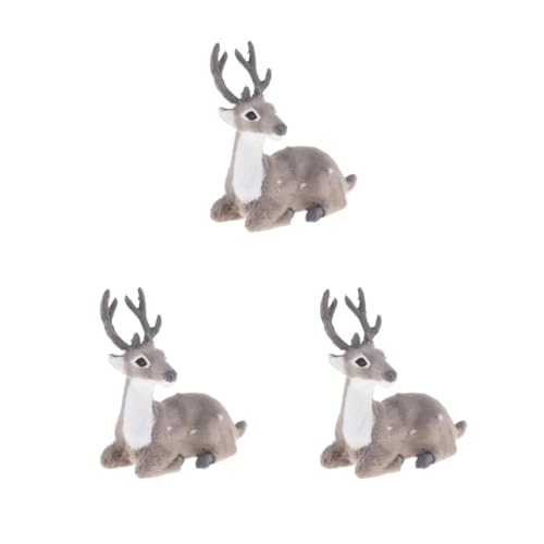 Leisurealeaneag 3er-Set Simulation Weihnachten Elch Plüsch Rentier Modell Spielzeug Grau Männlich sitzend 10 x 11 x 3 cm Leisurealeaneag 3er-Set Simulation Weihnachten Elch Plüsch Rentier Modell Spielzeug Grau Männlich sitzend 10 x 11 x 3 cm von Leisurealeaneag