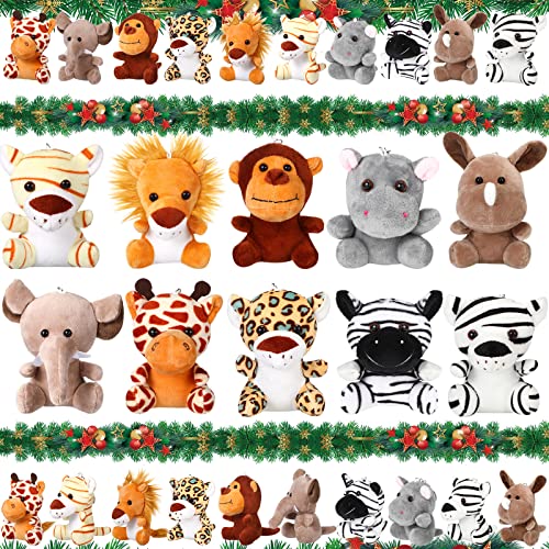 Mini-Plüschtiere, gefüllte Waldtiere, 12 cm, niedliches kleines Dschungeltier-Plüschtier, Löwe, Tiger, Elefant, Giraffe, Spielzeug-Set für Safari-Thema, Geburtstagsparty, Geschenk, Füllung Mini-Plüschtiere, gefüllte Waldtiere, 12 cm, niedliches kleines Dschungeltier-Plüschtier, Löwe, Tiger, Elefant, Giraffe, Spielzeug-Set für Safari-Thema, Geburtstagsparty, Geschenk, Füllung von Leitee