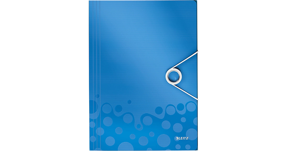 Eckspannermappe Sammelmappe WOW A4 blau-metallic Eckspannermappe Sammelmappe WOW A4 blau-metallic von Leitz