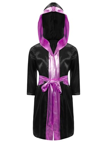 Lejafay Bata Boxeo Kinderkostüm Mit Kapuze Und Gürtel Party Fashion Boxkampf Kostüm Cosplay Party Wettbewerb 5 16 Jahre Schwarz Rosa 134-140 Lejafay Bata Boxeo Kinderkostüm Mit Kapuze Und Gürtel Party Fashion Boxkampf Kostüm Cosplay Party Wettbewerb 5 16 Jahre Schwarz Rosa 134-140 von Lejafay
