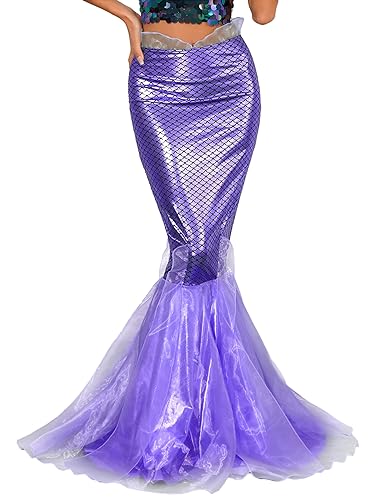 Lejafay Magisches Halloween Meerjungfrauenkostüm Für Damen Mit Rüschenrock Und Pailletten In Kaskadenform Für Halloween Party Karneval Cosplay In Den Größen Sxl Lila L Lejafay Magisches Halloween Meerjungfrauenkostüm Für Damen Mit Rüschenrock Und Pailletten In Kaskadenform Für Halloween Party Karneval Cosplay In Den Größen Sxl Lila L von Lejafay