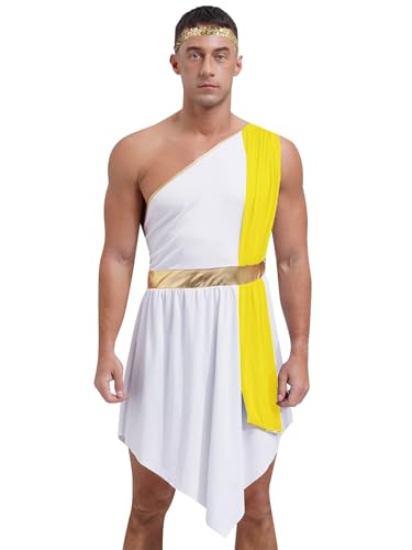 Lejafay Olympische Gott Kostüm Für Herren Griechisch Römische Toga Pharao Kostüm Antikes Rom Für Karneval Halloween Kostüme M3xl Gelb M Lejafay Olympische Gott Kostüm Für Herren Griechisch Römische Toga Pharao Kostüm Antikes Rom Für Karneval Halloween Kostüme M3xl Gelb M von Lejafay
