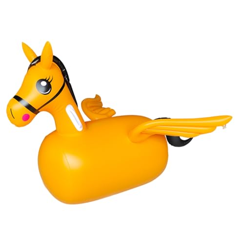 LejeMaek Bouncy Horse, aufblasbare PVC -Pferdesspielzeug mit Griff, Kleinkind Fahren mit Spielzeug für Jungen Mädchen 3+ Geburtstagsgeschenke Hobby von LejeMaek