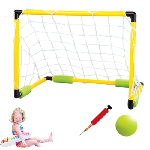 LejeMaek Wasserfußball-Set Sommerkühlung Floating Pool Soccer umfasst 1 Ball und 1 Pumpen Interaktive Eltern-Kind-Pool-Spiele für Erwachsene und Familienfußballkugel von LejeMaek